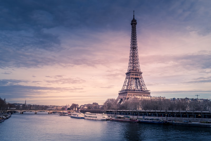 View across a European city rooftop skyline at golden hour